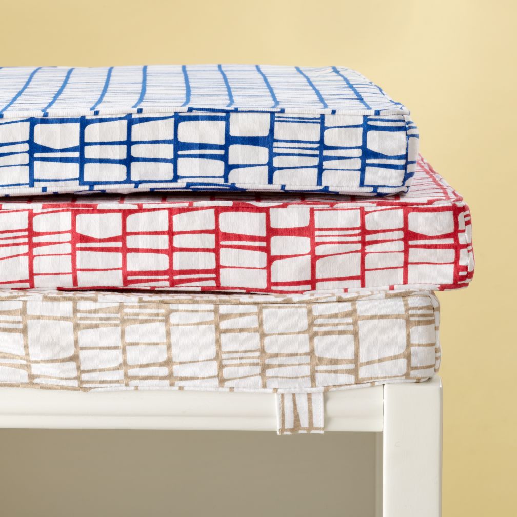 Modern 3-Cube Bench Cushions